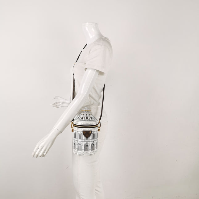 Louis Vuitton x Fornasetti Cannes Vase Architectural Patent Leather Crossbody Bag