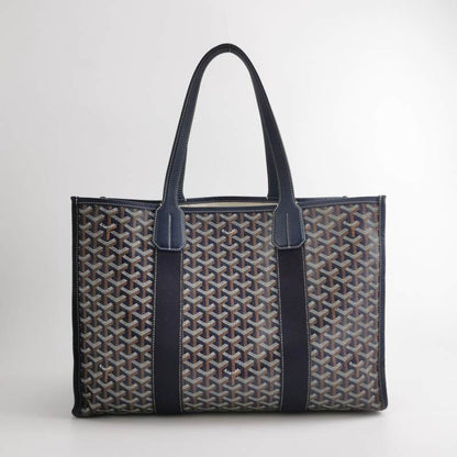 Goyard Villette Large Navy French Bulldog Shopping Tote