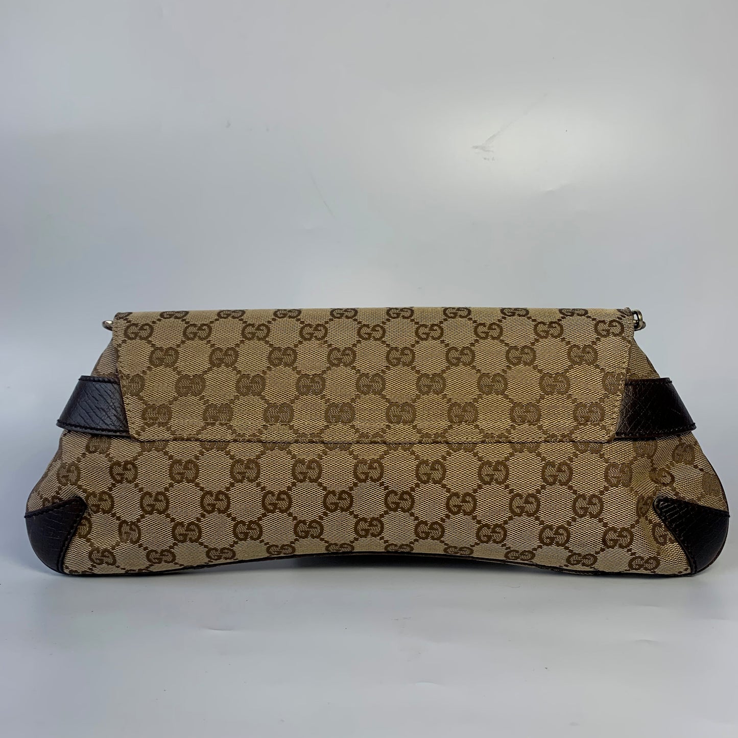 Iconic 2003 Gucci Horsebit 1955 Cloth Black Monogram Shoulder bag