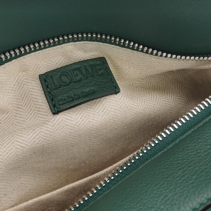 Loewe Puzzle Small Green Orange Stripes Crossbody Bag 2019