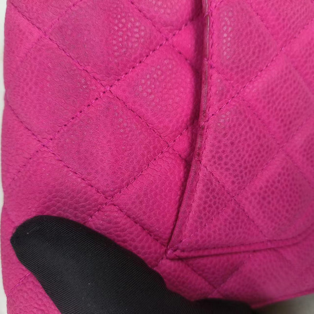 Sold Chanel Wallet on Chain Classic Flap Fuchsia Caviar Leather