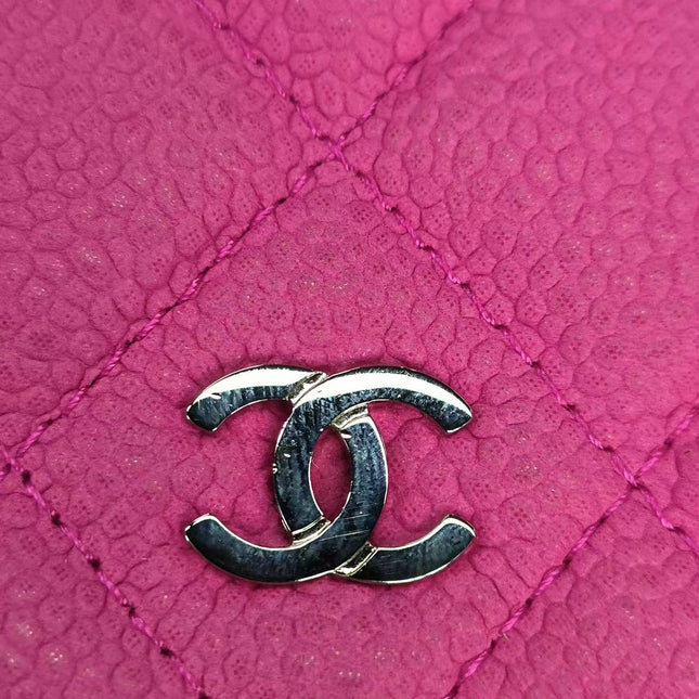 Sold Chanel Wallet on Chain Classic Flap Fuchsia Caviar Leather