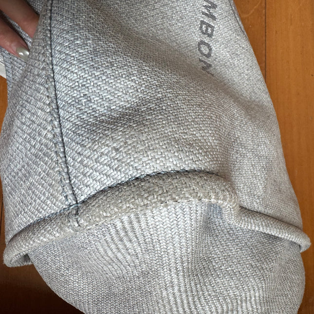 Chanel Deauville Tote Medium Light Blue Grey Denim Top Handle 2013-2014