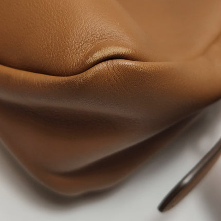 Prada Aimée Tan Brown Medium Calfskin Leather Shoulder Bag