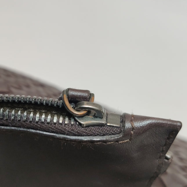 Bottega Veneta Cabat Tote Intreccio Leather Milk Chocolate Brown 40cm
