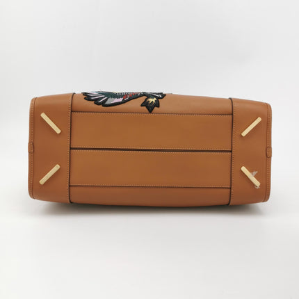 Loewe x Star Wars Amazona Medium 36 Tan Brown Stamps Leather With Strap