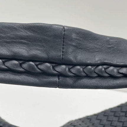 Bottega Veneta Veneta Hobo Maxi Black Leather 52-54cm