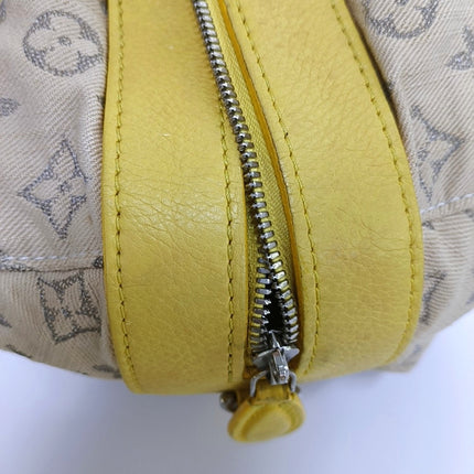 Louis Vuitton Neo Papillon Revelation GM Beige and Canvas Yellow Leather with Strap