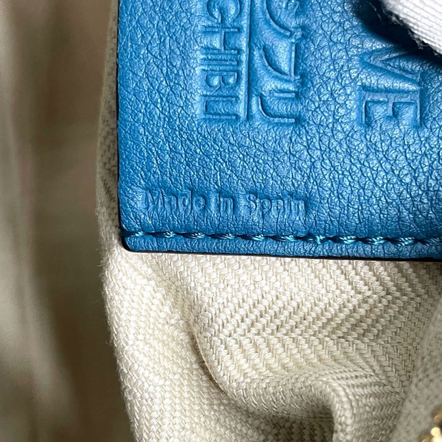 Loewe x Spirited Away Studio Ghibli Collection Puzzle Small Blue Crossbody Bag