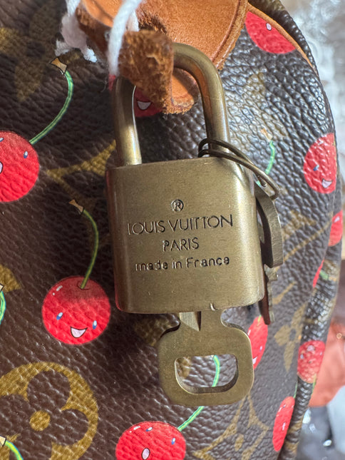 Sac bandoulière Louis Vuitton x Takashi Murakami Speedy 25 Cerises en Monogram
