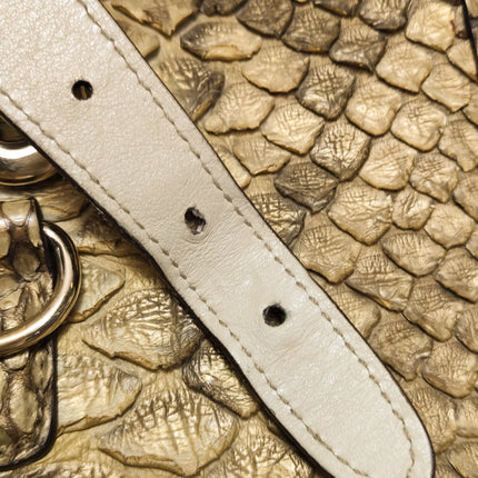 Gucci Jackie Vintage Camel Python Leather Rare