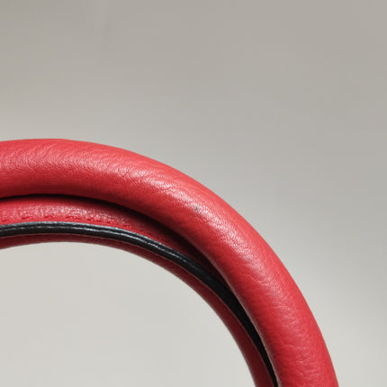 Loewe Amazona 36 Medium Red Leather Snail Lock Gold-tone Hardware