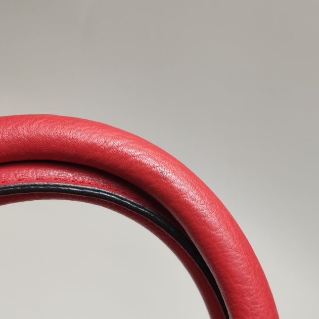 Loewe Amazona 36 Medium Red Leather Snail Lock Gold-tone Hardware