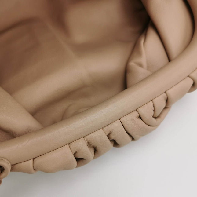 Sold Bottega Veneta Pouch Mini Beige Nude Color Leather