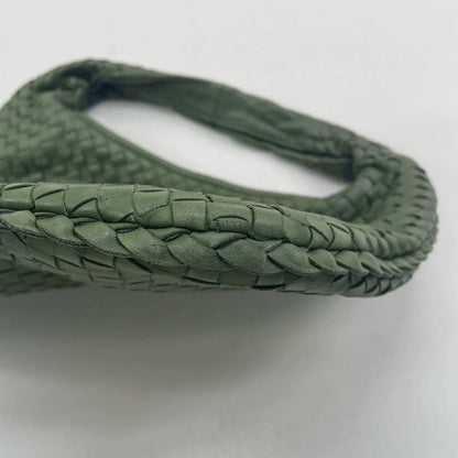 Sold Bottega Veneta Veneta Hobo Large Dark Green 45cm Lambskin Leather