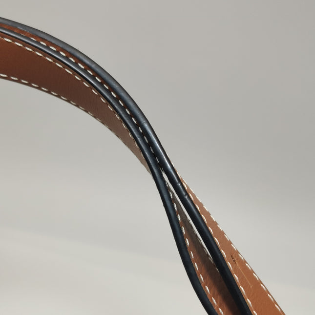 Loewe x William de Morgan Hammock Mini Tan Brown Leather Yellow Flower Embroidery Top Handle Crossbody Bag