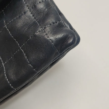 Chanel 2.55 Black Lambskin Square Stitching Shoulder Bag