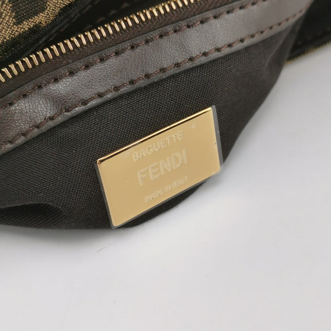 Fendi Baguette Cargo Multipocket Brown Zucca Monogram 2-way Bag