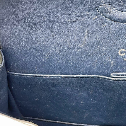 Chanel Classic Flap Medium Dark Green Patent Leather Silver Hardware, 2014-2015