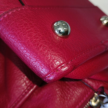 Sold Loewe Amazona 36 Large in Red Leather and Silver tone Hardware