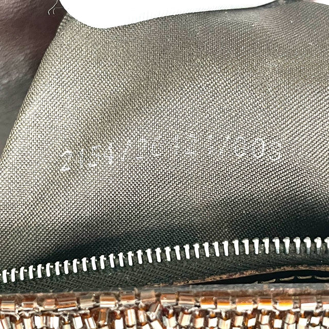 Sold Fendi Baguette Vintage Dark Chocolate Brown Glitter Beads