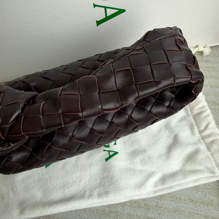 Bottega Veneta Jodie Mini Dark Burgundy Wine Leather