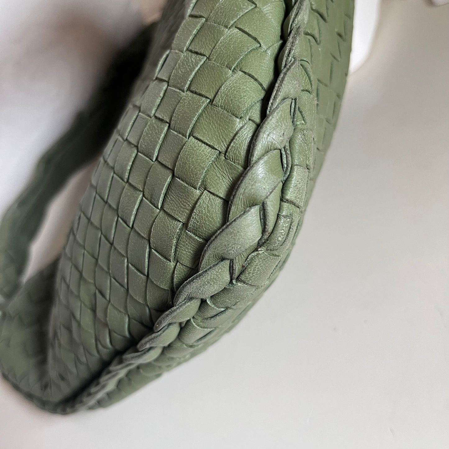 Sold Bottega Veneta Veneta Hobo Large Dark Green 45cm Lambskin Leather