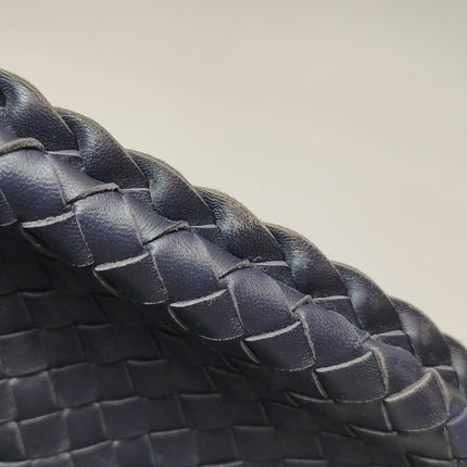 Bottega Veneta Veneta Hobo Midnight Dark Navy Intrecciato Leather Bag 40cm