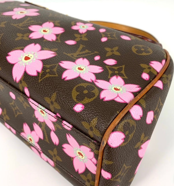 Louis Vuitton x Takashi Murakami Cherry Blossom Sack Reto PM Monogram Handbag