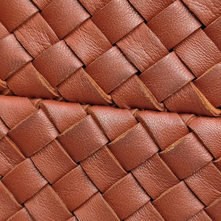 Bottega Veneta Cabat Large Intreccio Leather Tote Bag Brick Red 41cm