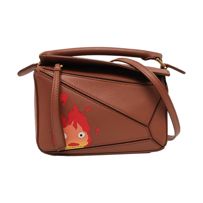 Loewe x Howl's Moving Castle Studio Ghibli Collection Puzzle Calcifer Mini Tan Brown
