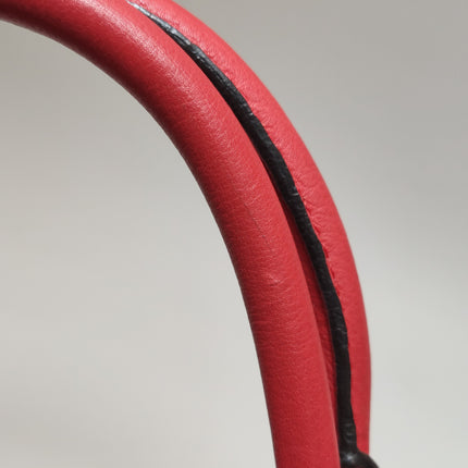 Loewe Amazona 36 Medium Red Leather Snail Lock Gold-tone Hardware