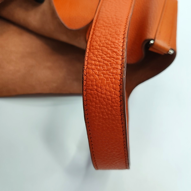 Hermes Picotin 22 Orange Clemence Taurillon Leather 2009