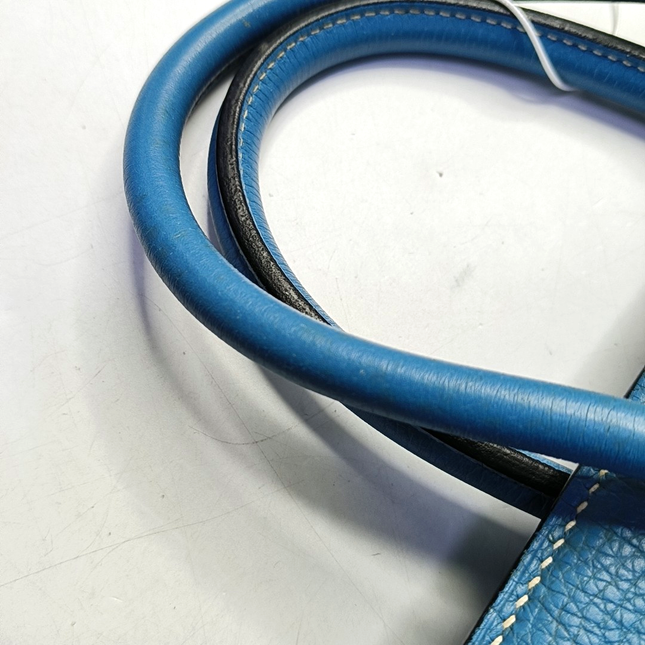 Hermes Birkin 35 Blue Jeans Calfskin Leather Palladium Hardware 2010