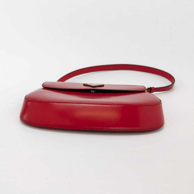Sold Prada Cleo Flap Red Leather Small Shoulder bag