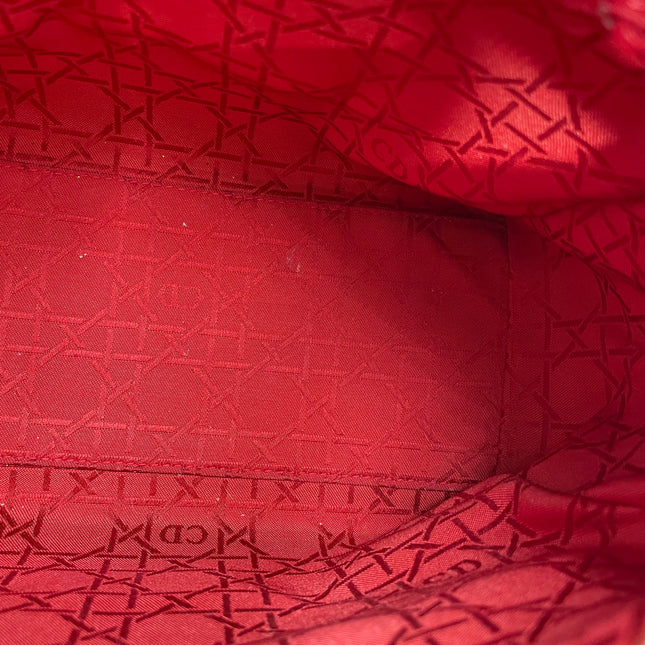 Lady Dior Vintage Medium Black Suede Leather Gold Hardware 1997