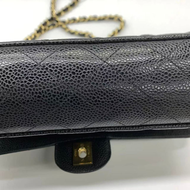 Chanel Classic Flap Medium 2014 Black Caviar Leather Gold Hardware