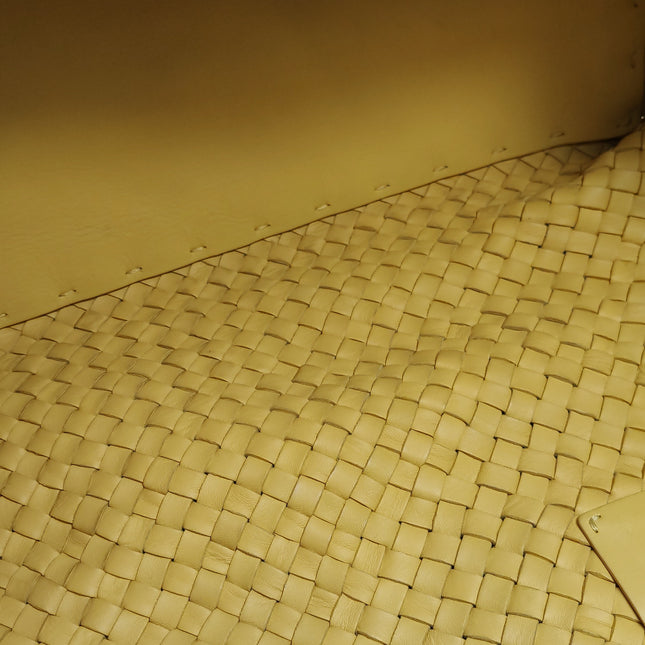 Bottega Veneta Cabat Limited Poussin Paillettes Tote Yellow