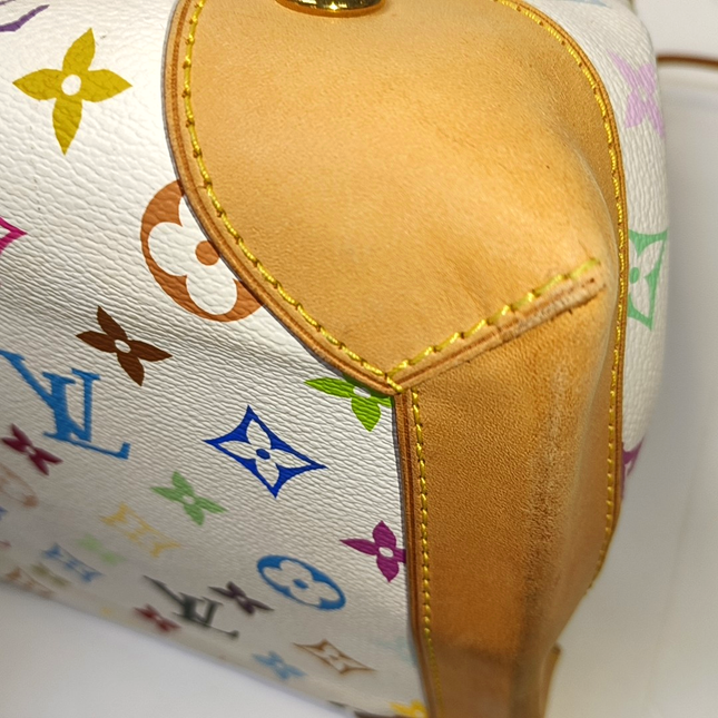 Louis Vuitton x Takashi Murakami Ursula Shoulder Bag White Multicolor