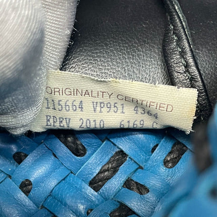 Bottega Veneta Cabat Tote Intreccio Leather Navy and Black 42cm