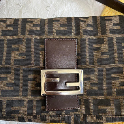 Fendi Baguette Classic Zucca Print Fendi Monogram