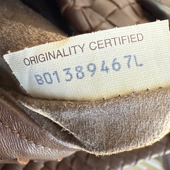 Bottega Veneta Cesta Shopper Tote Intrecciato Milk Chocolate Brown Leather Large 50cm