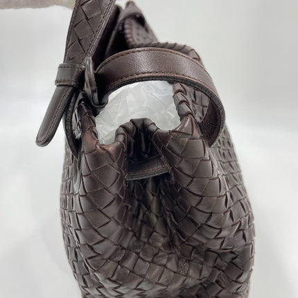 Bottega Veneta Garda Dark Brown Intrecciato Nappa Leather Large 33cm
