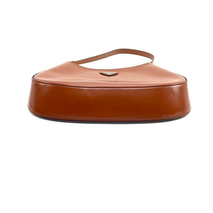 Prada Cleo Caramel Brown Leather Shoulder Bag