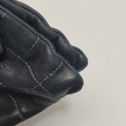 Chanel 2.55 Black Lambskin Square Stitching Shoulder Bag