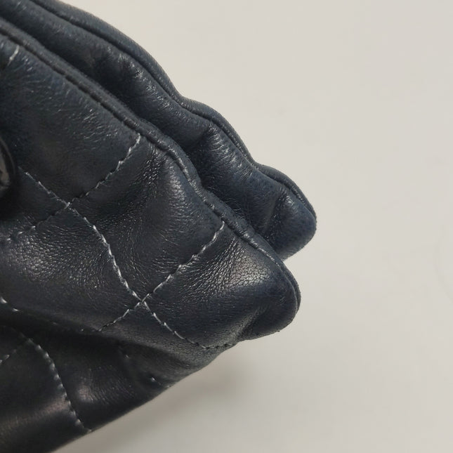 Chanel 2.55 Black Lambskin Square Stitching Shoulder Bag