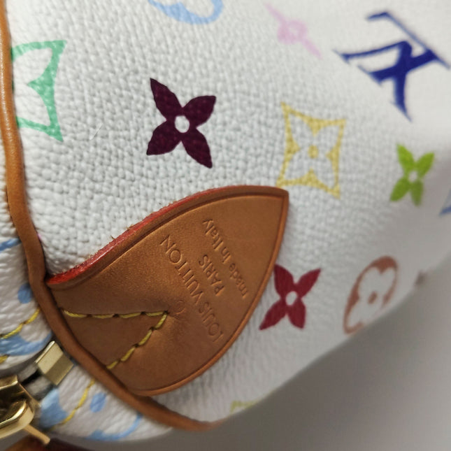 Louis Vuitton x Takashi Murakami Speedy 40 White Multicolor