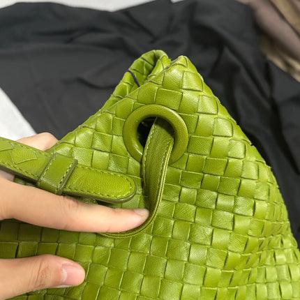 Bottega Veneta Garda Avocado Green Intrecciato Nappa Leather Large 33cm