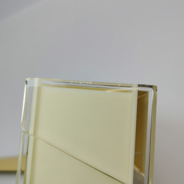 Sold Fendi Baguette Mini Box Yellow/Clear Acrylic Plexiglass and Leather Crossbody Bag