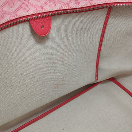 Goyard Artois Tote PM Medium Pink With Zipper and Reinforced Corners 2018